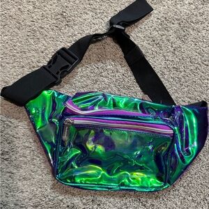 Holographic Green Crossbody Bag